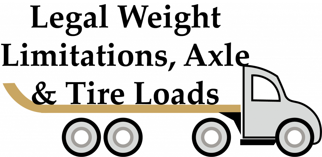 Legal Weight Limitations, Axle & Tire Loads