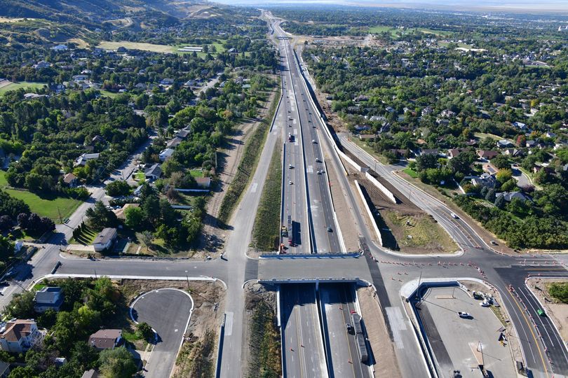 Aerial photo of Antelope Dr Interchange