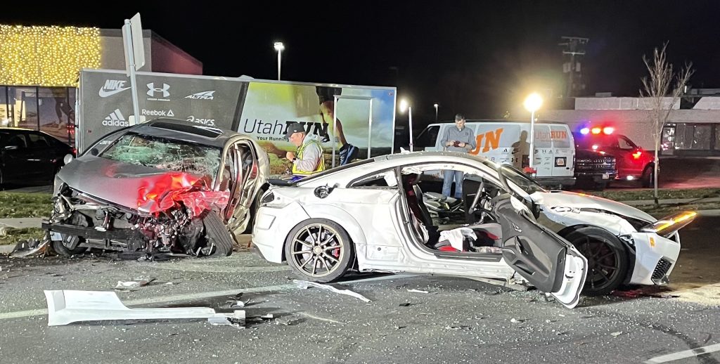 Photo of crashed vehicles
